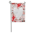 thumbnail image 1 of SIDONKU Red Heart Love You Cupid Angel Arrow Day Letter Text Garden Flag Decorative Flag House Banner 28x40 inch, 1 of 2