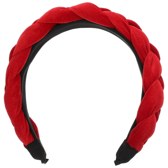 Raindrops Red Headband for Women Decorative Cloth Hairband Comfortable and Stylish One Size Fits All