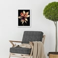 thumbnail image 2 of Abstract Flower Display On Dark Background Artwork Framed Wall Art Print A4, 2 of 4