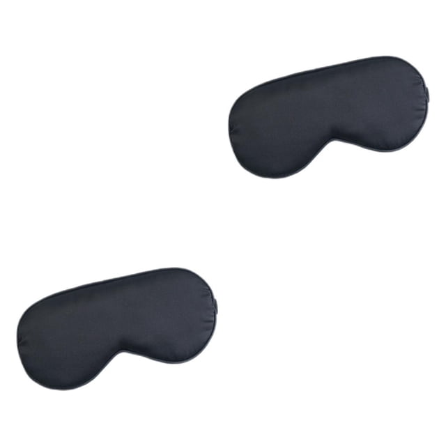 Soidarity Cubierta para los ojos, correa de doble cara, venda de seda de imitación creativa, paquete de persianas de resiliencia, accesorios de Negro 2Conjunto