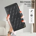 thumbnail image 5 of Feishell for iPhone 11 Crossbody Zipper Wallet Case,for Women Men,Premium PU Leather Shockproof Magnetic Clasp Credit Card Slots Kickstand Phone Case with Shoulder & Wrist Strap,Black, 5 of 12