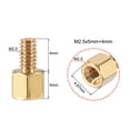 thumbnail image 3 of Uxcell Brass M2.5 5mm+4mm Male-Female Hex Standoff 100 Pack, 3 of 5