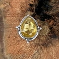 thumbnail image 2 of Pear Citrine Gemstone Ring Silver, 2 of 2