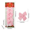 thumbnail image 3 of CSEONE 4 Pack Velvet Christmas Bow 4 Color Flocked Holiday Bows for Wreaths Trees Garlands Indoor Outdoor Xmas Decorations Home Decor Holiday Gifts House Decor Christmas Ornaments, 3 of 6