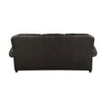 thumbnail image 3 of Lexicon Milford Breathable Faux Leather Upholstered Sofa in Brown, 3 of 4