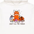 thumbnail image 3 of Inktastic Red Panda Craft All the Things Youth Hoodie Sweatshirt, 3 of 4
