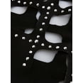 thumbnail image 4 of Keeccty Rhinestone Mini Pockets T Shirt Dress Women,S-2XL, 4 of 7