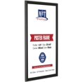 thumbnail image 2 of M&T Displays Snap Poster Frame 30x40 Inch Black 1.25" Aluminum Profile Front Loading Wall Mounting Photo Picture Document Certificate Sign Holder Mitered Corner Anti Glare Cover, 2 of 8