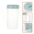 thumbnail image 2 of EeaseCA 2600ML Large Capacity Beverage Storage Container Heat Resistant Cold Water Jug Plastic Juice Pitcher Household Teapot Kettle(Blue), 2 of 8