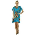 thumbnail image 5 of Bimba Women Short Kaftan Floral Print Beach Coverup Caftan Nightwear, 5 of 5
