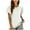 White, variant on ZQUUVOU Summer Casual T-Shirt Round Neck Waist Tied, Ruffled Sleeves Casual Short Sleeves Black