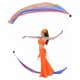 thumbnail image 4 of 1 par de bolas de tiro Poi de velo , cadena ajustable de seda imitada para danza del vientre 6 jinwen disfraz de danza del vientre para mujer, 4 of 7