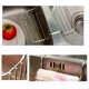 thumbnail image 3 of 2 colgadores interiores para fregadero doble de cocina, esponja para lavavajillas, estante de almacenamiento de acero inoxidable, estante para frutas, 3 of 6