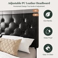 thumbnail image 3 of Amolife Full Bed Frame with 4 Storage Drawers and Faux Leather Headboard, Black, 3 of 7