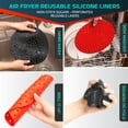 thumbnail image 4 of Aricomp Reusable Air Fryer Liner, 9 inch Round , Silicone Air Fryer Mats , Air Fryer Accessories, 4 of 7