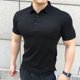 thumbnail image 4 of Camiseta con cuello para hombre, camisetas blancas, polos ajustados, camisetas lisas para hombre, ropa de gimnasio para hombre, ropa informal cómoda, talla XL, 4 of 5