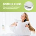 thumbnail image 7 of Cotton Fabric 14x20" Pillowcase - Soft Washable Sateen Weave Pillow Cover - Made in USA, White, 7 of 7