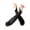 Black, variant on Ladies Fingerless Satin Opera Gloves, Black