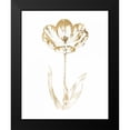 thumbnail image 2 of Wild Apple Portfolio 12x14 Black Modern Framed Museum Art Print Titled - Gilded Botanical VI, 2 of 5