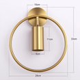 thumbnail image 5 of Lámpara de pared para interiores, luz LED dorada giratoria de 180°, lámpara de pared de metal moderna, adecuada para pasillos de escaleras de dormitorio y sala de estar, casquillo E27 (sin bombilla), 5 of 5