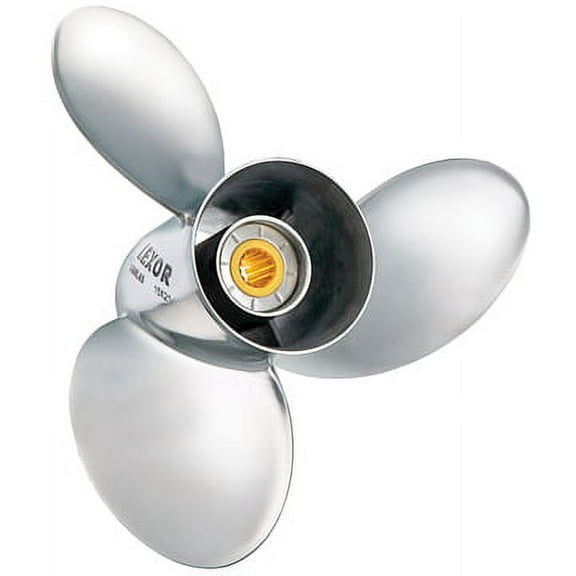 Solas Yamaha 3571-153-19 Lexor, Stainless Steel 3-Blade Propeller