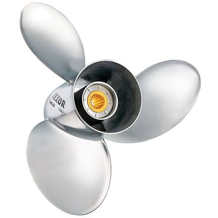 Solas Yamaha 3571-153-19 Lexor Stainless Steel 3-Blade Propeller