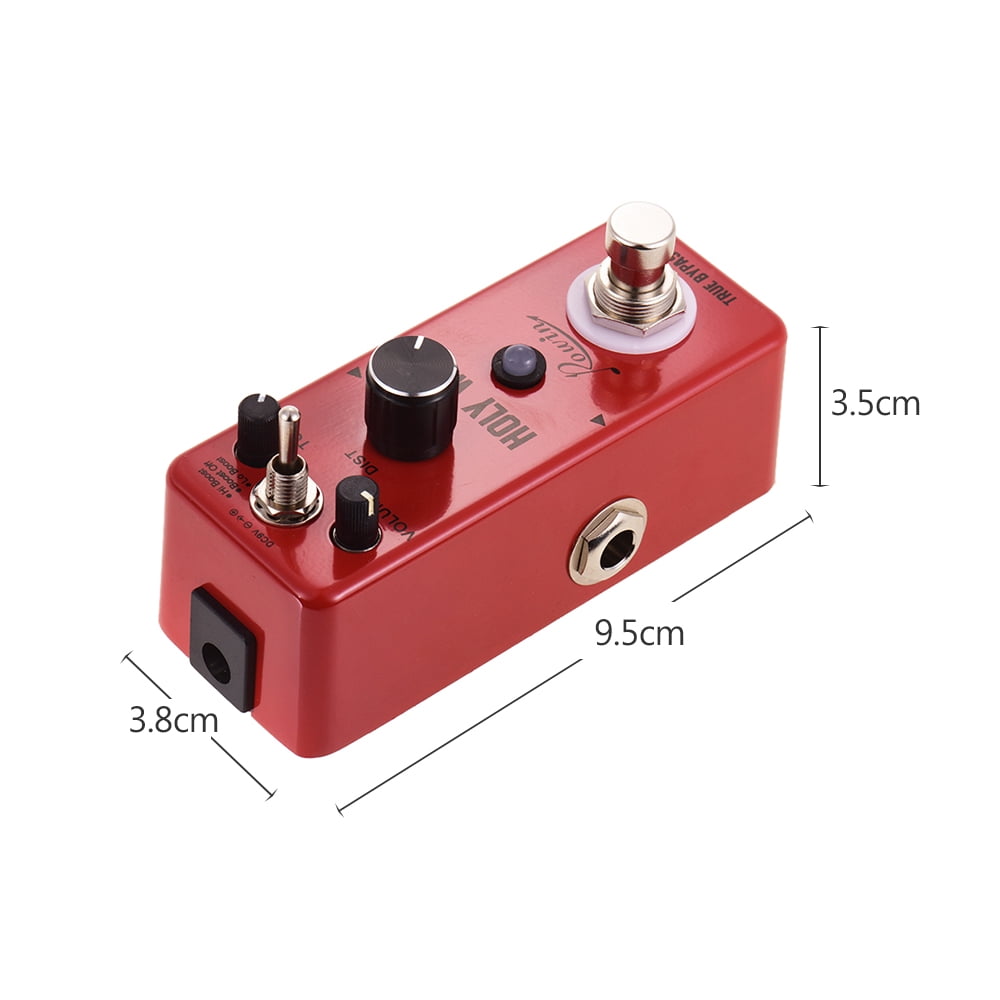 Rowin HOLY WAR Analog Heavy Metal Distortion Guitar Effect Pedal 3 Working Mode Aluminum Alloy Shell True Bypass