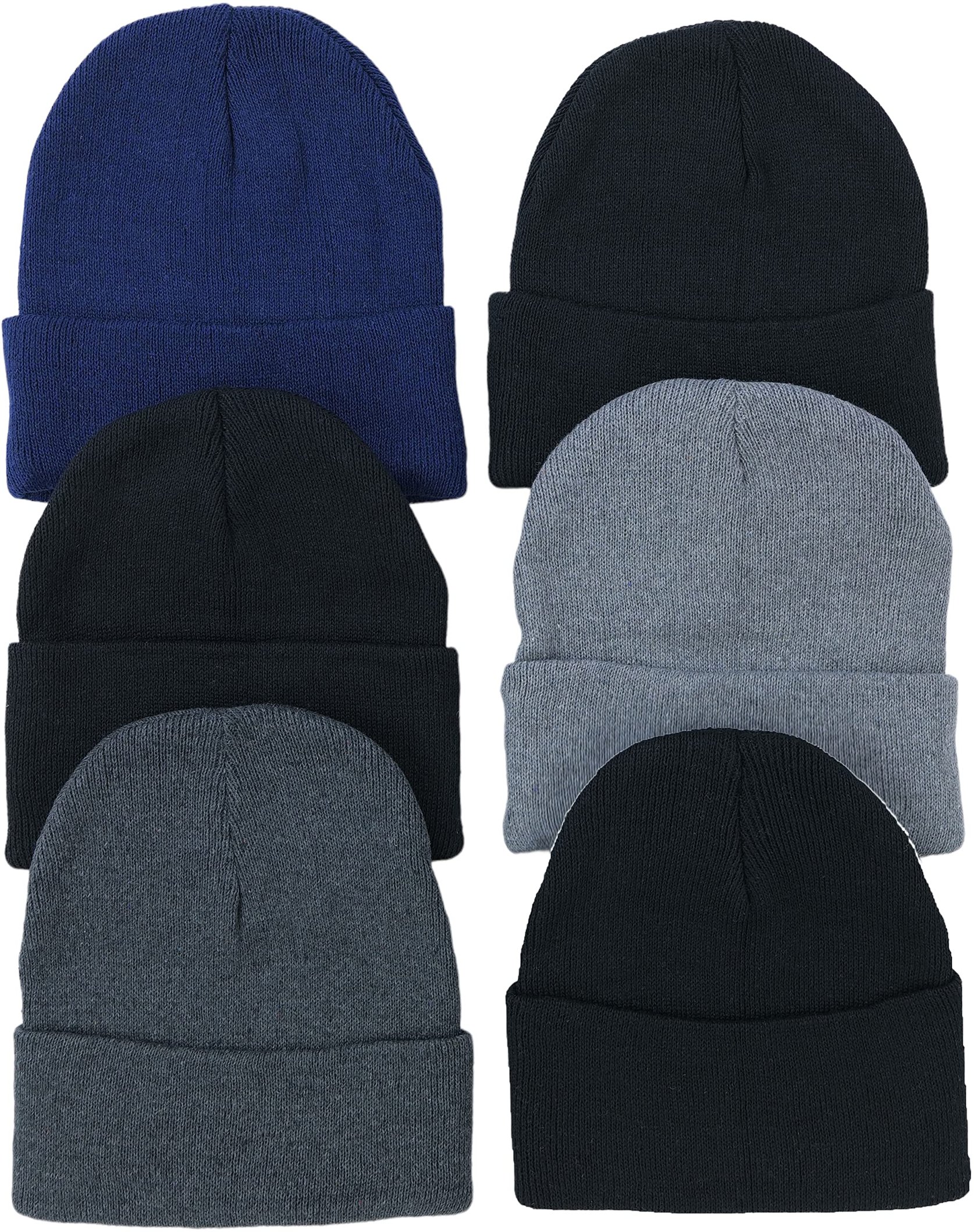 ToBeInStyle Men's Winter Beanies, Pack of 6 photo 6