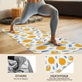 thumbnail image 4 of Yellow Lemon Fruit Slices White Pattern Hot Yoga Mat Towel Non Slip for Hot Yoga - Quick-Drying Yoga Mat Cover with 4 Corner Pockets with Travel Bag - Hot Yoga Towel Non Slip 70"x26", 4 of 6