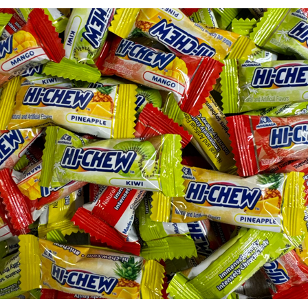 HI-CHEW Tropical Mix Kiwi, Pineapple & Mango Fruit & Chewy Bulk Candy (2 Pounds)