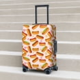 thumbnail image 6 of Fuzoiu Hot Dog In Heart Print Suitcase Cover,Washable Luggage Covers for Suitcase,Elastic Luggage Protector Cover,Scratch Resistant Travel Suitcase Covers-Large, 6 of 7