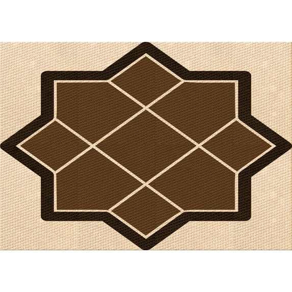 Ahgly Company Indoor Rectangle Patterned Blood Night Red Area Rugs, 2' x 4'