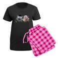 thumbnail image 5 of CafePress - Wedding Owls Art Pajamas - Women's Short Sleeve Print T-Shirt and Pants Dark Cotton Pajama Set, 5 of 7