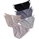 thumbnail image 1 of Ropa interior de algodón para mujer, braguitas de bikini con cobertura trasera completa, paquete de 4, 1 of 5