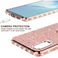 thumbnail image 4 of Samsung Galaxy A02 /Galaxy M02 Phone Case,Glitter Sparkle Bling w/Kickstand Case Shiny Crystal Rhinestone Diamond 360 Degree Ring Grip Magnetic Phone Cover for Samsung Galaxy A02 HH Red, 4 of 11