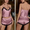 thumbnail image 4 of Silk Pajamas for Women 2 Pcs Cami Top Short Sets for Women Loungewear Sets Woman Matching Set, 4 of 4