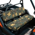 thumbnail image 2 of ZIATUBLES 2-Piece UTV Seat Covers Set, Camo Hunting Forest Seat Protectors for Side by Sides, Easy Install Polyester Cover for Kawasaki Mule Use Mud Rain Resistance, Maple Leaf Branch Print, 2 of 8
