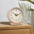 thumbnail image 4 of Metal Modern Desk Clock with Night Lights Silents Movement for Bedrooms Offices, 4 of 12