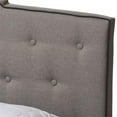 thumbnail image 6 of Baxton Studio Vivienne Fabric Tufted Queen Bed in Light Grey, 6 of 8