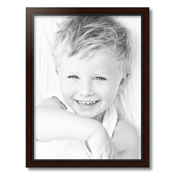 ArtToFrames 18x24 Inch Windsor Mahogany Picture Frame, This Brown MDF Poster Frame is Great for Your Art or Photos, Comes with 060 Plexi Glass (4684)