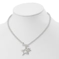 thumbnail image 4 of White Sterling Silver necklace Fancy 16 in 3 mm Stars, 4 of 4