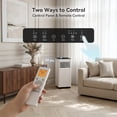 thumbnail image 3 of Ekojuce 8000 BTU Portable Air Conditioner ,Portable Ac Unit up to 550 Sq,White, 3 of 9