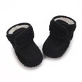 thumbnail image 6 of Emy Dola Newborn Baby Boy Girl Soft Fleece Booties Stay On Infant Slippers Socks Shoe Non Skid Gripper Toddler First Walkers Winter Ankle Crib Shoes 0-12M, 6 of 7