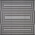 thumbnail image 1 of HomeRoots 354102 7 ft. Square UV-Treated Polypropylene Charcoal Area Rug, 1 of 1