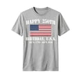 thumbnail image 2 of Boys Shirts Size 3-4Y Kids Independence Day Theme Print Short Sleeve Crew Neck Red White Festive Tee Toddler Boy Clothes, 2 of 3
