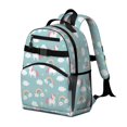 thumbnail image 2 of Unicorn and Star Blue Pattern Cute School Backpack Bag for School with Padded Back and Adjustable Shoulder Straps 15.25"x11.5"x5.25", 2 of 5