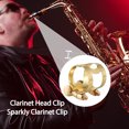 thumbnail image 1 of Pince de Bouche pour Saxophone Alto, Pince de Bouche Réglable en Laiton Double Vis pour Saxophone Alto, Attache de Bouche en Caoutchouc Doré pour Saxophone Alto, 1 of 7