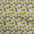 thumbnail image 1 of oneOone Georgette Viscose Yellow Fabric Geometric Craft Projects Decor Fabric Printed By The Yard 42 Inch Wide, 1 of 4