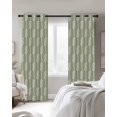 thumbnail image 3 of Sage Green Knot Blackout Curtains, Light Blocking Print Window Curtains, Nautical Striped Monochrome Ocean Thermal Insulated Window Drapes for Living Room Kitchen Cafe 2 Panels, 55"W x 39"L, 3 of 9