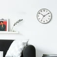 thumbnail image 2 of Yuihome Decoración Reloj de Pared Clásico 24.8cm Espejo Superficie de Cristal Hogar, 2 of 7